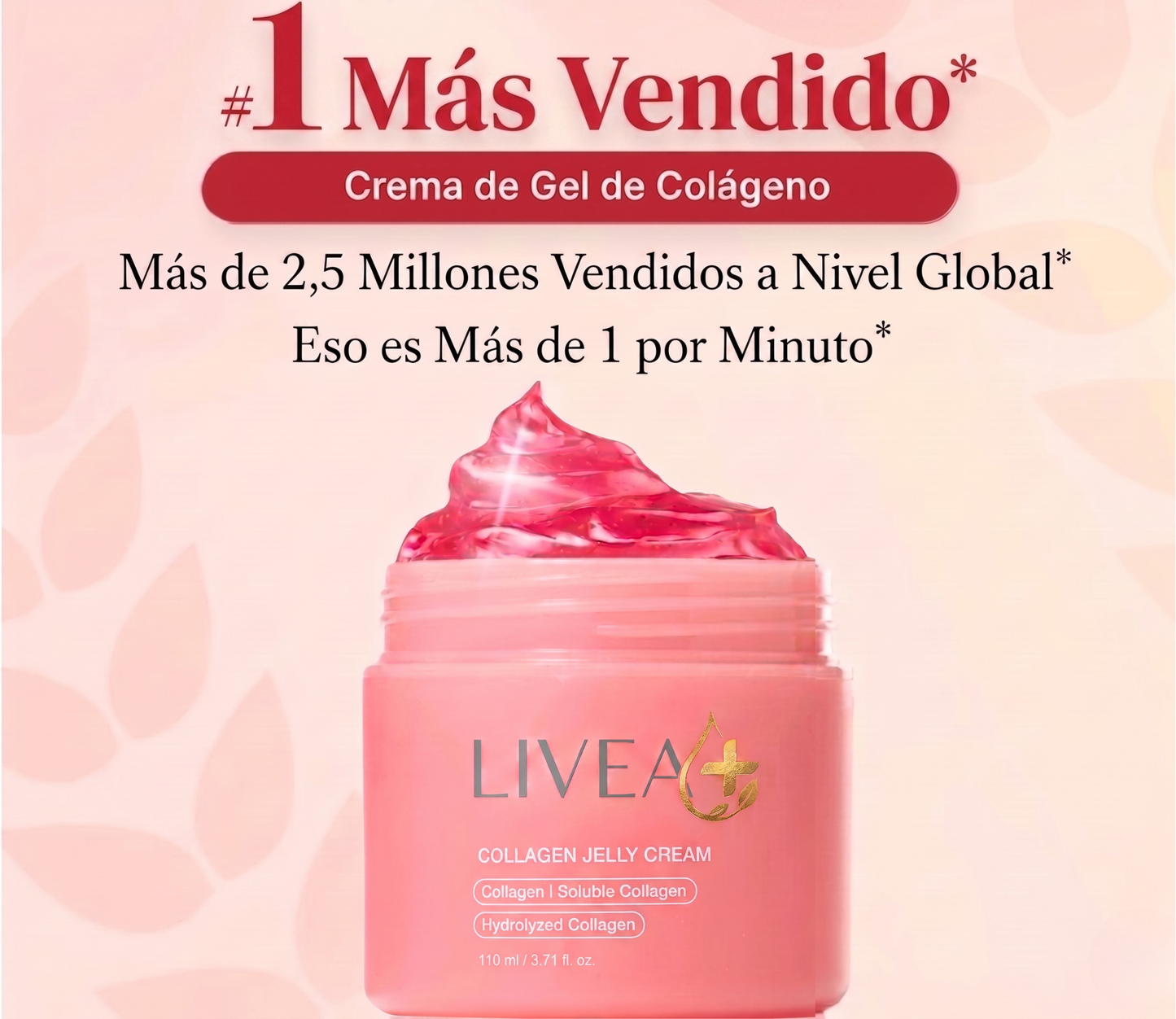 LIVEA+| Crema Gelatina De Colágeno y Niacinamida